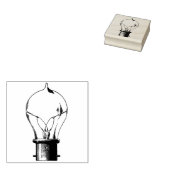 oude gloeilamp Rubberstempel (Gestempeld)