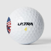 Oude Glorie Alle Amerikaans - Vlag van de VS - Vie Golfballen (Logo)