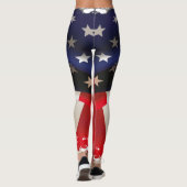 Oude glorie, Amerikaanse vlag, Amerika, patriottis Leggings (Achterkant)