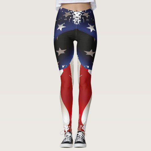 Oude glorie, Amerikaanse vlag, Amerika, patriottis Leggings (Voorkant)