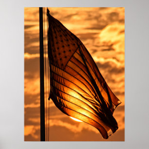 Oude Glorie bij Zonsondergang Poster