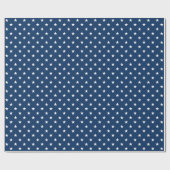 Oude Glorie Blauwe Sterren (middelgroot) Cadeaupapier (Vlak)