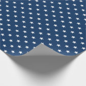 Oude Glorie Blauwe Sterren (middelgroot) Cadeaupapier (Hoek)