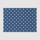 Oude Glorie Blauwe Sterren (middelgroot) Tissuepapier (Voorkant)