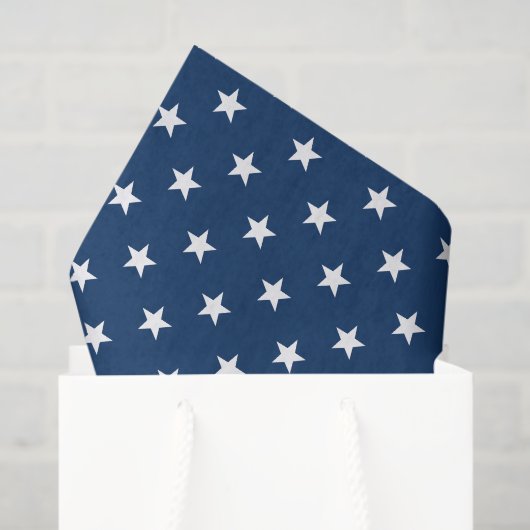 Oude Glorie Blauwe Sterren (middelgroot) Tissuepapier (Cadeauzakje)