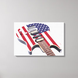 OUDE GLORIE ELEKTRISCHE GITAAR 16x24 Canvas Afdruk