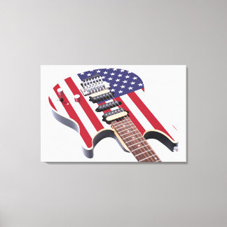 OUDE GLORIE ELEKTRISCHE GITAAR 24x36 Canvas Afdruk