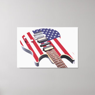 OUDE GLORIE ELEKTRISCHE GITAAR 32x48 Canvas Afdruk