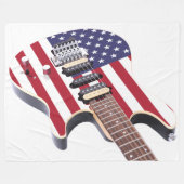 OUDE GLORIE ELEKTRISCHE GITAAR FLEECE DEKEN (Voorkant (Horizontaal))