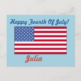 OUDE GLORIE GELUKKIG 4 JULI BRIEFKAART