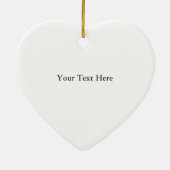 Oude Glorie Gepersonaliseerde Boodschap USA Hart Keramisch Ornament (Achterkant)