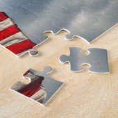 Oude glorie of de sterren en Stripes Amerikaanse v Legpuzzel (Zijkant)