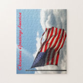 Oude glorie of de sterren en Stripes Amerikaanse v Legpuzzel (Verticaal)