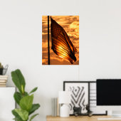Oude glorie op zonsondergang poster (Thuiskantoor)