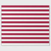 Oude Glorie Rood Gestreept (grote schaal 1.5”) Cadeaupapier (Vlak)