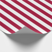 Oude Glorie Rood Gestreept (grote schaal 1.5”) Cadeaupapier (Hoek)