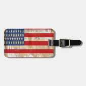 Oude glorie Sterren Stripes verdrietig Amerikaanse Bagagelabel (Voorkant horizontaal)