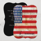 Oude glorie Sterren Stripes verdrietig Amerikaanse Kaart (Voorkant / Achterkant)