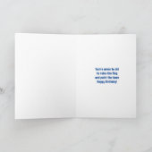 Oude Glorie  Verjaardag Kaart (Binnen)