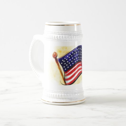 Oude glory Ceramic Stein Bierpul (Voorkant links)