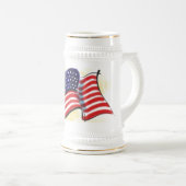 Oude glory Ceramic Stein Bierpul (Voorkant rechts)