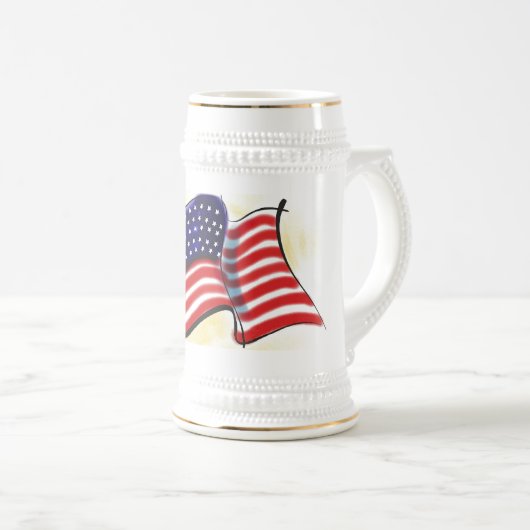 Oude glory Ceramic Stein Bierpul (Voorkant rechts)