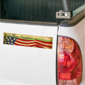 Oude Glory God Bless America Bumpersticker (Op Truck)
