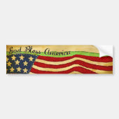  Oude Glory God Bless America Bumpersticker (Voorkant)