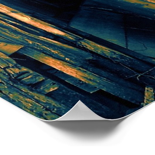 Oude GMC Farming Truck Poster (Hoek)