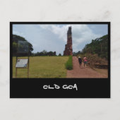 Oude Goa (India) Briefkaart (Voorkant)