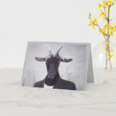 OUDE GOAT, HAPPY BIRTHDAY LOVEABLE OUDE GOAT KAART (Gele Bloem)