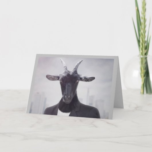 OUDE GOAT, HAPPY BIRTHDAY LOVEABLE OUDE GOAT KAART (Voorkant)