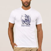OUDE GOAT Mannen Teeshirt T-shirt (Voorkant)