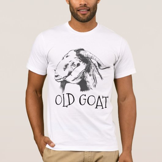 OUDE GOAT T-SHIRTS (OVER DE HILL - MANNEN) (Voorkant)