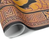 Oude God en godin Frieze - Griekenland Cadeaupapier (Rol Hoek)