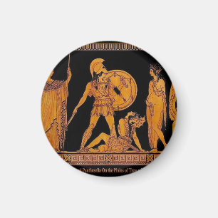 Oude God en godin Frieze - Griekenland Magneet