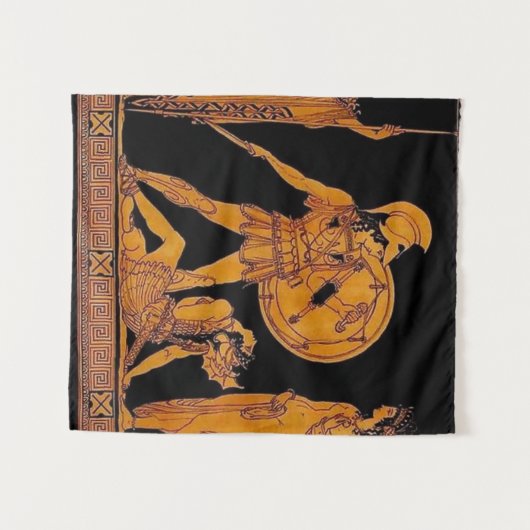 Oude God en godin Frieze - Griekenland Wandkleed (Voorkant (horizontaal))