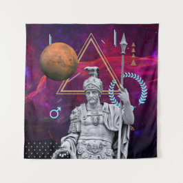 Oude goden en planten: Mars (gr. Ares) Wandkleed