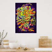 ***Oude goden II** Albruno's digitale schilderij. Poster (Keuken)