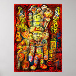 **Oude goden IV** HET UNIEKE DIGITALE KARAKTER VAN Poster