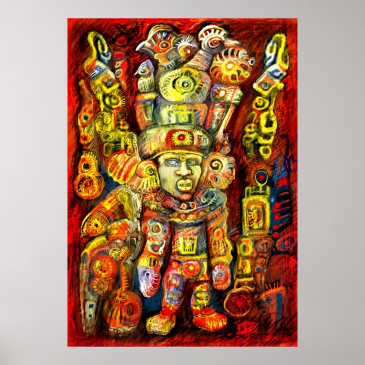 **Oude goden IV** HET UNIEKE DIGITALE KARAKTER VAN Poster (Voorkant)