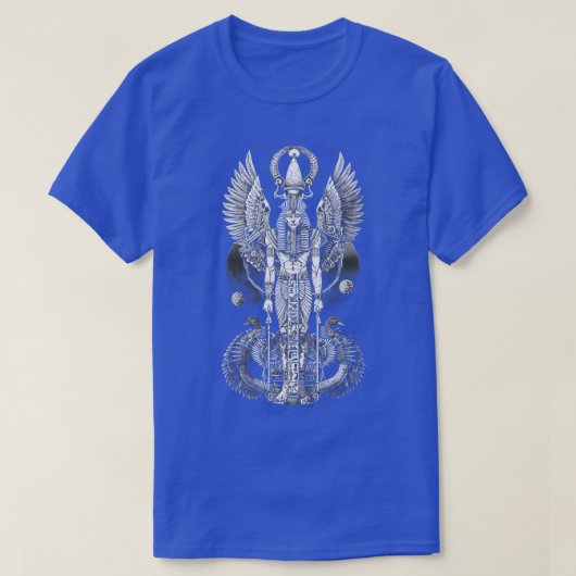 Oude goden van Egypte Thoth Osiris Sobek Horus Anu T-shirt (Design voorkant)