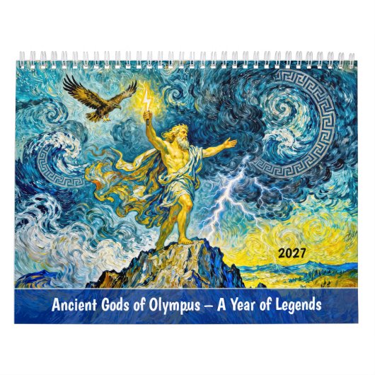 Oude Goden van Olympus - Een Jaar van Legenden Kalender (Hoes)