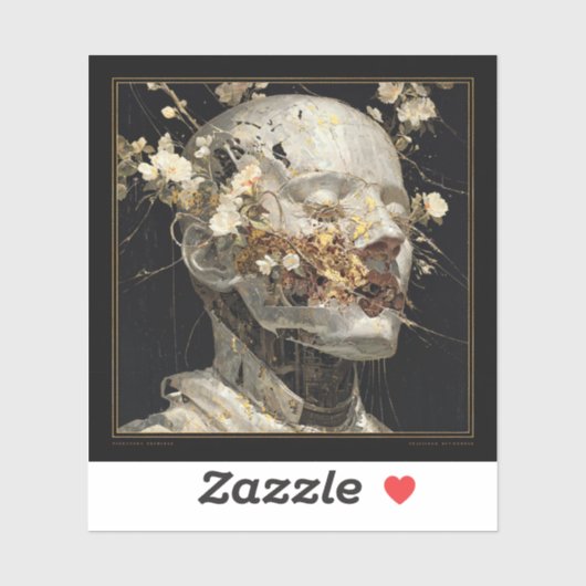 Oude Godheid — Gotische Fijne Kunst Sticker (Vel)