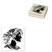 Oude godin rubberstempel (Gestempeld)