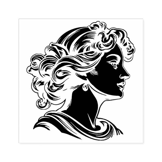 Oude godin rubberstempel (Afrduk)