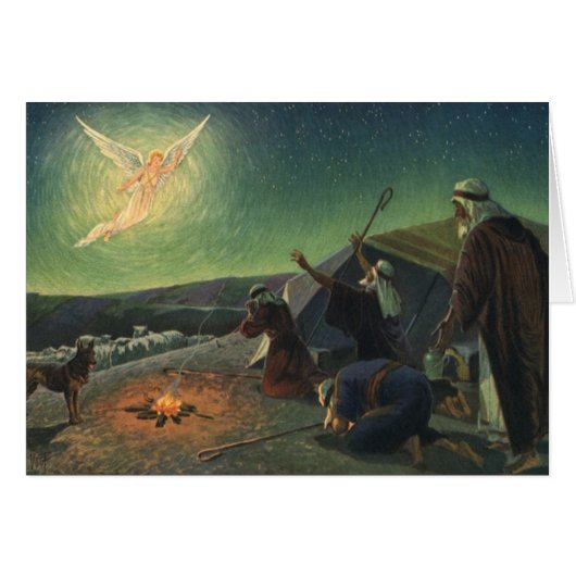 Oude godsdienst, Boodschap aan de herders (Voorkant Horizontaal)