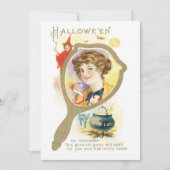 Oude Goed Geluk Spiegel Halloween Kaart (Voorkant)
