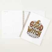 Oude Goede Heks Halloween Typografie Ontwerp_1 Planner (Display)