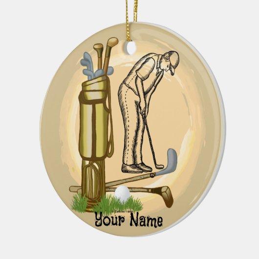 Oude Golfclubs golf Keramisch Ornament (Links)